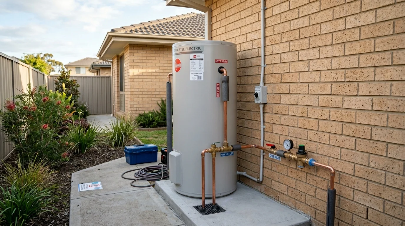 Hot water system installed