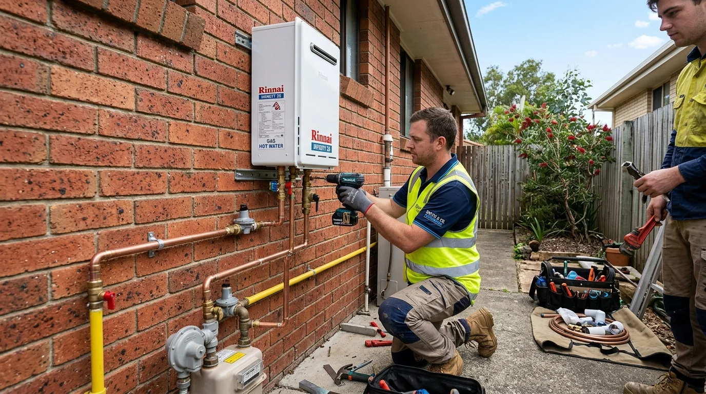 Hot water system installation